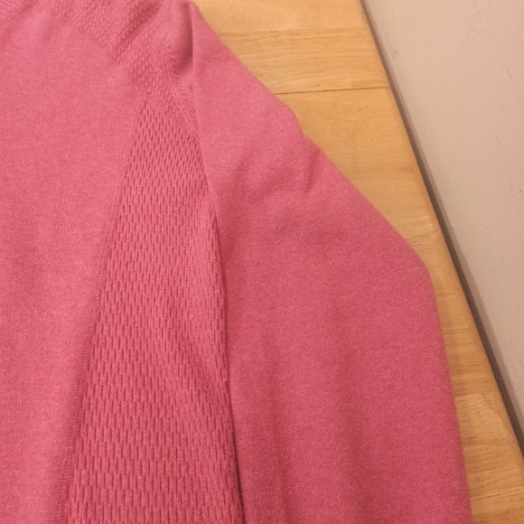 .Eddie Bauer Sweater Mens L Soft Red Quarter Zip Cable Knit Pullover Preppy - Picture 4 of 16